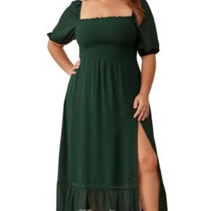 Reformation Meadow Smocked Midi Dress (Plus Size)